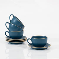 8oz Coffee Cup with Saucer - Lineage Ceramics