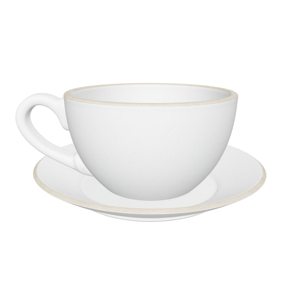 8oz Coffee Cup with Saucer