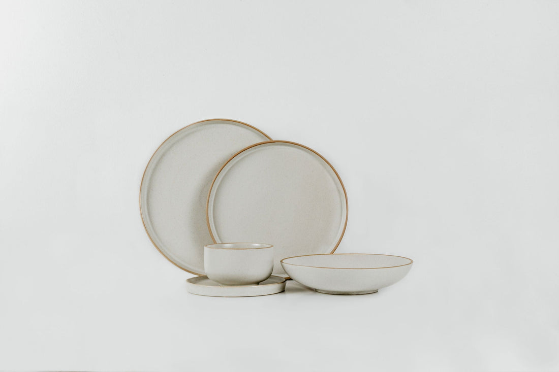 Coupe Full Serving Set (Options for 2, 4, 6) - Lineage Ceramics