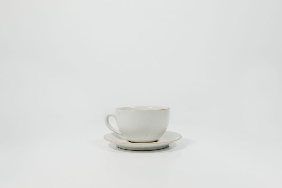 8oz Coffee Cup with Saucer - Lineage Ceramics