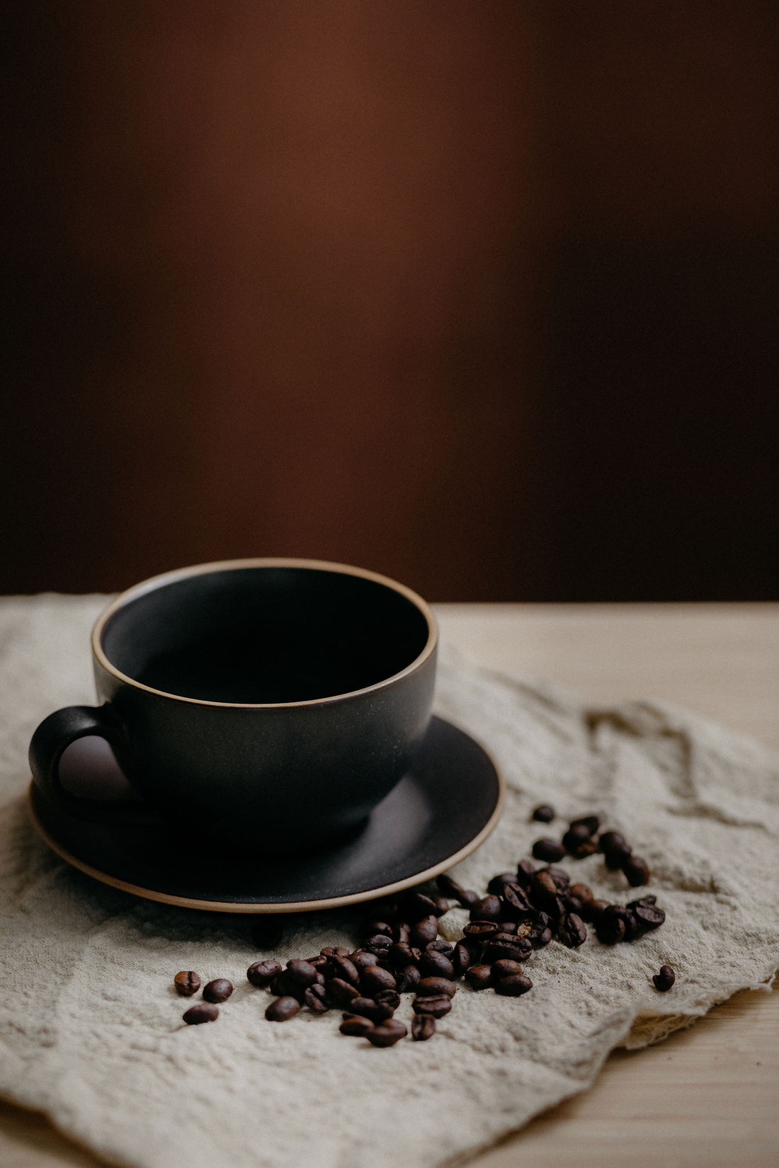 8oz Coffee Cup with Saucer - Lineage Ceramics